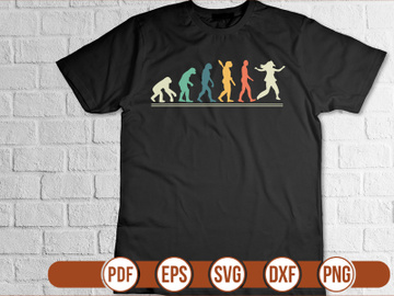 EVOLUTION  with dance Sublimation t shirt Design preview picture