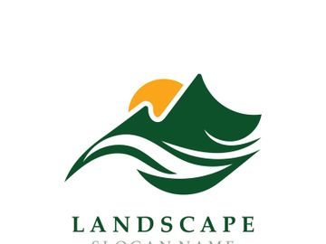 Mountain Nature Landscape Logo design Template Illustration preview picture