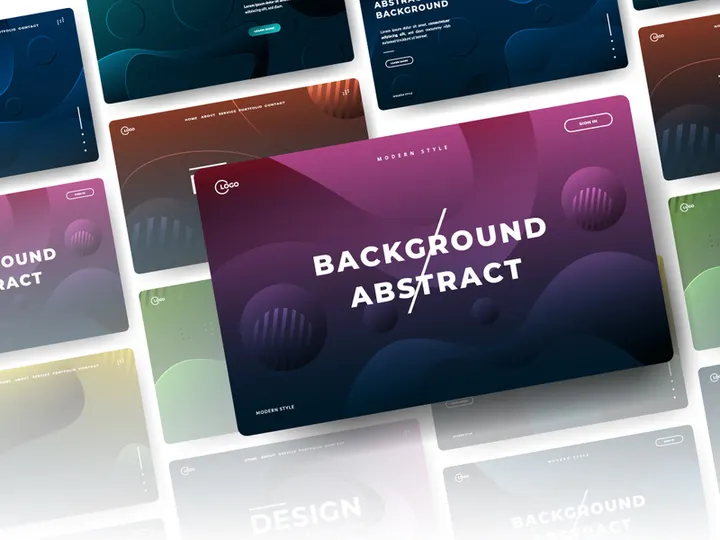 Abstract background Liquid color dark minimal design. Fluid vector gradient design for web development, banner