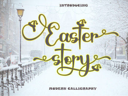 Easter Story - Modern Calligraphy