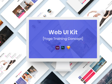 Yoga Training Web UI Kit preview picture