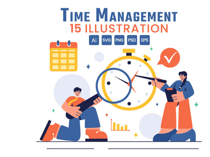 15 Time Management Planning Illustration