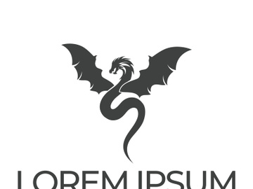 Dragon logo art illustration preview picture