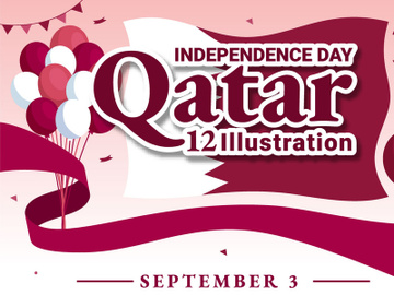 12 Qatar Independence Day Illustration preview picture