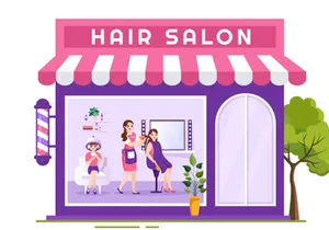 11 Hair Salon Illustration