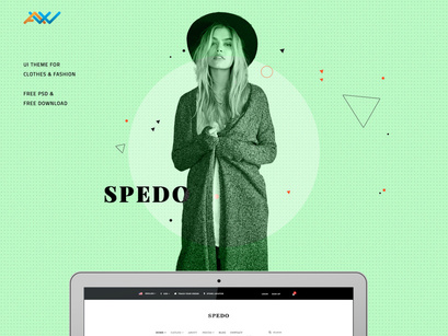 Spedo Free Psd For Fashion & Clothes Sites