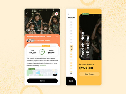 Donation and Charity App Design