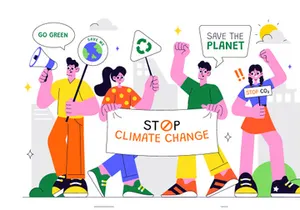 10 Climate Change Protest Illustration