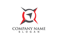 Creative Compass Concept Logo Design Template