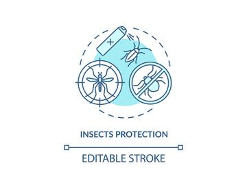 Insects protection concept icon preview picture