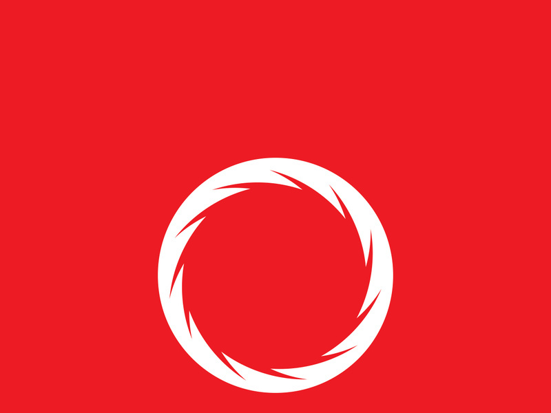 vortex circle red vector illustration icon Logo