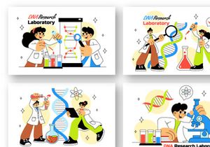 10 DNA Research Laboratory Illustration