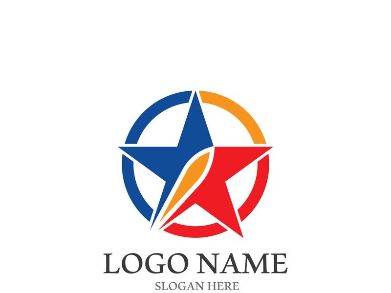 Star icon template vector illustration design