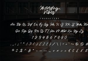 Monday Vibes - Modern Script Font