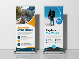 Tour and Travel Agency Roll Up Banner Ver-2 preview picture