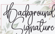 Background Signature Font