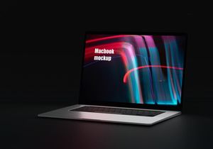 MacBook on Desk Mockup