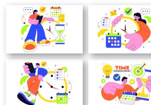 10 Time Management Planning Illustration