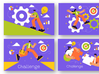 9 Challenge and Overcoming Obstacle Illustration