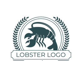 Vintage lobster logo preview picture