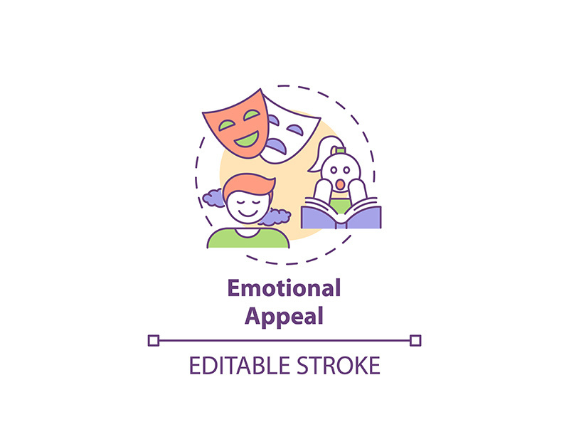 Emotional appeal concept icon