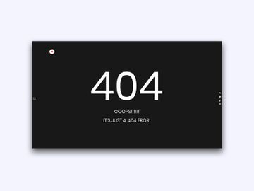 404 Page Erorr Page preview picture