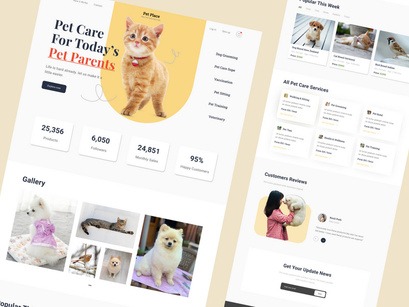 Pet Place - Pet Care Website Landing Page 3