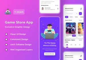 Game Store App UI Kits