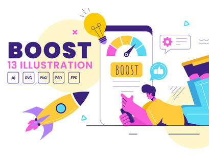 13 Business Boost Illustration