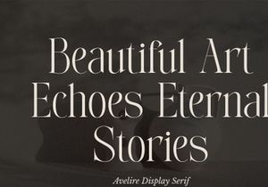 Avelire-modern ligature