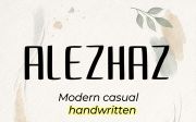 ALEZHAZ – Modern Casual Handwritten Font - (TTF)
