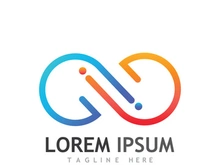 Infinity logo design with a modern concept