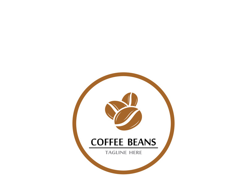 Premium coffee bean logo design.