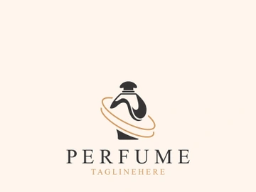 Perfume bottle logo design symbol can be used for business and cosmetic perfume shop template preview picture