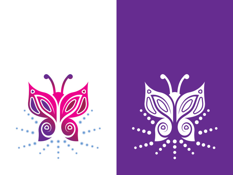 Butterfly logo icon vector design illustration