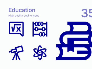 Education icons preview picture