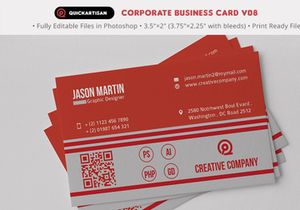 Corporate Business Card Template V08