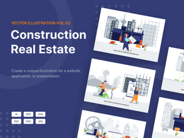 Construction & Real Estate Illustration_Vol 02 preview picture