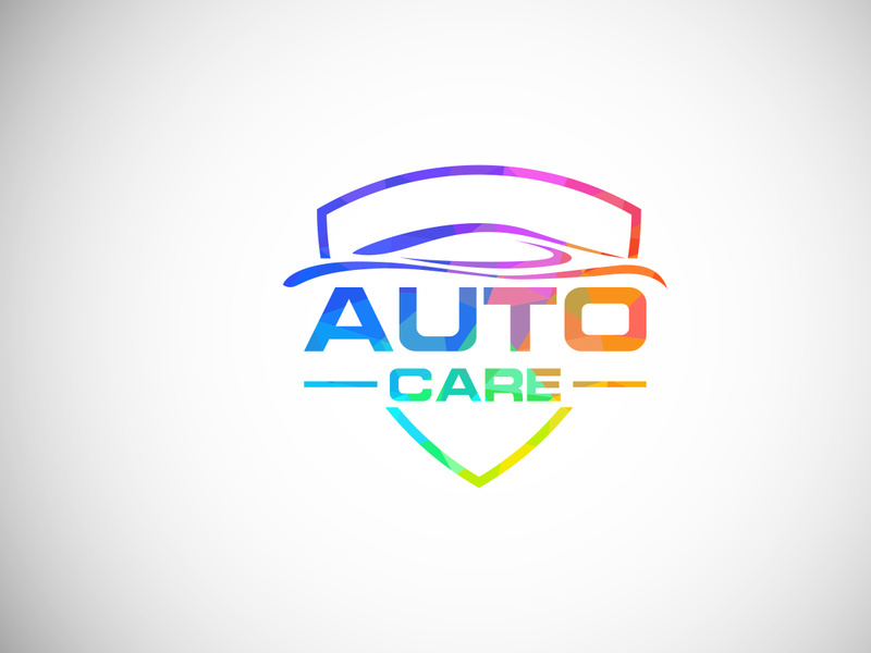 Low poly style logo sign symbol for the automotive company