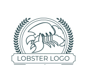 Vintage lobster logo