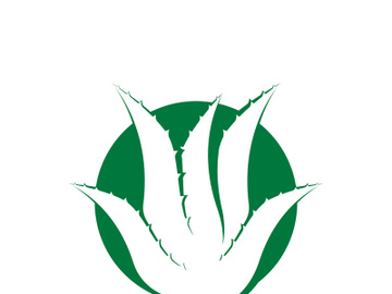 Aloe Vera logo icon design symbol beauty skin care preview picture