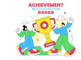10 Achievement Vector Illustration preview picture