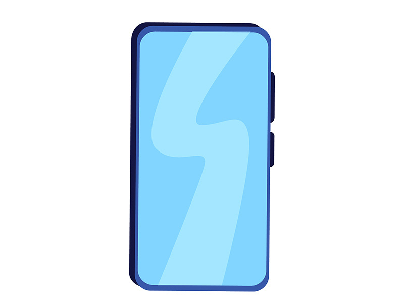 Smartphone flat color vector object