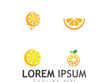 Fresh citrus fruit logo design.