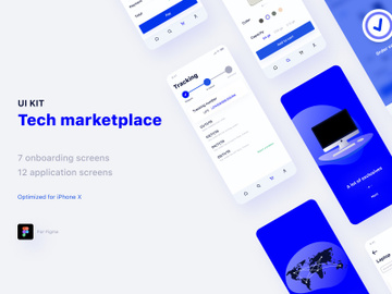 Tech Marketplace UI Kit preview picture