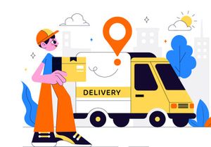 10 Courier or Delivery Service Illustration