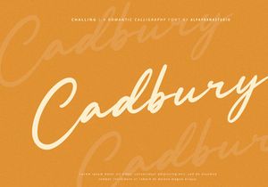 Challing - Romantic Calligraphy Font