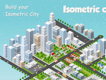 Megapolis 3d isometric three-dimensional view