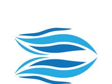 Wave beach vector illustration design logo