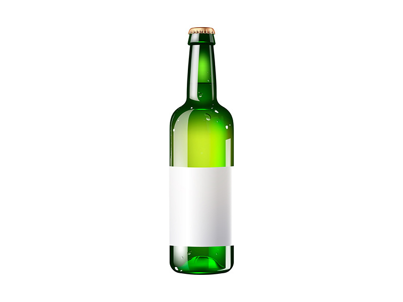 Beer realistic product vector design